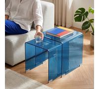 Ensemble de 2 tables gigognes Kariengem bleu