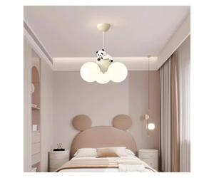 en Forme de Ballon de Dessin animé en Forme de Vent crème, Petit Ours, Lampe Suspendue pour Chambre d'enfant, Salon, étude, Cuisine