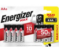 Energizer Piles LR6 (AA) Alcalines Max E303324700 1,5 V - Lot de 8