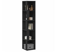""En Promotion""Étagères d'angle - ABOTT@ Cabinet de rangement Moderne,pour salon, Chêne noir 33 x 33 x 164,5cm 958663