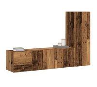 ""En Promotion""Meubles TV muraux 3 pcs - CLOUD - Meuble Télé Bas - CABINET/BANC TV - vieux bois - Bois d'ingénierie 9939405