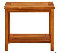 ""En Promotion""Table basse(1 PC) - SHIELD - Support 30 kg - table du canapé - 50x35x45 cm Bois d'acacia solide T36503