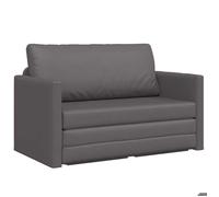 ""En solde"" Canapé-Lit 110cm - SWEETY - Fauteuil-lit double - Design convertible - Gris Simili cuir LV1240