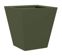 ""En solde"" Jardinière pour Plantes - BURKE - lit surélevé de Jardin - vert olive 30x30x30 cm acier J3020