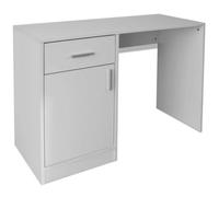 ""En solde"" Table Informatique Adulte/enfant - CLOUD - Bureau à Domicile - avec tiroir et placard 100x40x73 cm Blanc B11