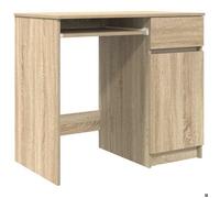 ""En solde"" Table Informatique Adulte/enfant - CLOUD - Bureau à Domicile - chêne Sonoma 86x49x76 cm bois d'ingénierie B690