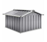 En soldes - Abri pour robot de jardin - mobilier de jardin| Hangar de Stockage, 92x97x63 cm Acier galvanisé Gris 8_307100