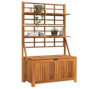 En soldes - Boîte de rangement de jardin|Cabinet de Rangement - Coffre pour balcon, avec treillis 99x50x160cm Acacia massif 8_704724