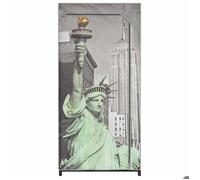 En soldes - Gris Placard/Cabinet chambre - Garde-robe - avec étagères - New York 75x45x160cm Tissu 2_7801052