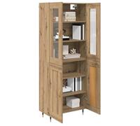 En soldes - Lot de 2 Buffets de salon, Haut Armoire vaisselier, Chêne artisanal 69,5x34x180cm 8_1743373