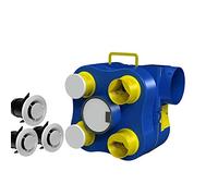 en Stock KIT VMC Simple Flux Ventilation Maison Domestique MOTORISE Controle Bouche 80/125MM
