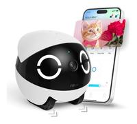 Enabot EBO ROLA Mini FamilyBot - Caméra Robot 2K Mobile pour Animaux avec Audio et Vision Nocturne
