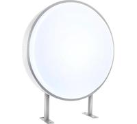 Encadrement lumineux LED - Panneau mural rond double face - 50,8 cm - 10 W - Indice de protection IP67 (étanche) - Pour les commerces, restaurants et salons en extérieur - Blanc