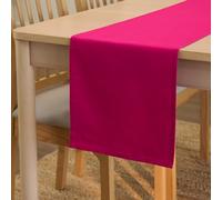 Encasa XO Chemin de Table, Toile Coton, Durable 32x230 cm | [design}, 8 seater | Couleur Unie | Lavable en Machine | Entretien Facile