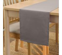 Encasa XO Chemin de Table, Toile Coton, Durable 32x230 cm | [design}, 8 seater | Couleur Unie | Lavable en Machine | Entretien Facile