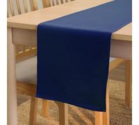 Encasa XO Chemin de Table, Toile Coton, Durable 32x230 cm | [design}, 8 seater | Couleur Unie | Lavable en Machine | Entretien Facile
