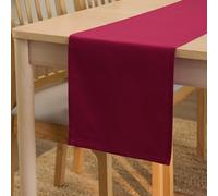 Encasa XO Chemin de Table, Toile Coton, Durable 32x230 cm | [design}, 8 seater | Couleur Unie | Lavable en Machine | Entretien Facile