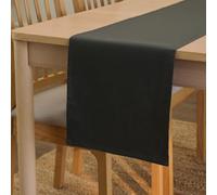 Encasa XO Chemin de Table, Toile Coton, Durable 32x230 cm | [design}, 8 seater | Couleur Unie | Lavable en Machine | Entretien Facile
