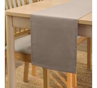 Encasa XO Chemin de Table, Toile Coton, Durable 32x230 cm | [design}, 8 seater | Couleur Unie | Lavable en Machine | Entretien Facile