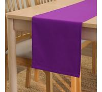 Encasa XO Chemin de Table, Toile Coton, Durable 32x230 cm | [design}, 8 seater | Couleur Unie | Lavable en Machine | Entretien Facile