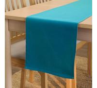 Encasa XO Chemin de Table, Toile Coton, Durable 32x230 cm | [design}, 8 seater | Couleur Unie | Lavable en Machine | Entretien Facile