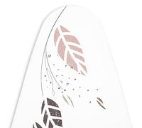 Encasa XO Housse Table à Repasser, Feutre Épais 112x34 cm | Feuille d'automne, Coton Haute Performance | Rembourrage Fibres 5 mm | Résistant Chaleur & Vapeur | Serrage Élastique & Clip