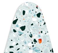 Encasa XO Housse Table à Repasser Luxury Line avec Rembourrage Extra épais (Convient aux Planches Standard de Wide de 125x46 cm) Terrazzo Mint - pour Home & Hotel