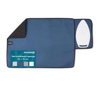 Encasa XO Tapis de Repassage, Support Antidérapant 70x50 cm | Cobalt, 100% Coton | Repose-Fer Silicone | Protection Thermique | Nappe de Repassage | Pliable