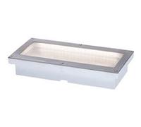 Encastré de sol LED Brick Détecteur de mouvement crépusculaire (IR) IP67 200x100mm 3000K 1,6W 50lm 230V Alu#Gris Métal#Acier inoxydable Alu#Gris G