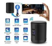 Enceinte Bluetooth Camera Espion Wifi Full HD 1080p Vision Nocturne Détection Mouvement YONIS