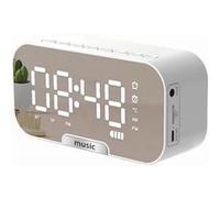 Enceinte Bluetooth Q5 Réveil Portable Blanc Blanc G