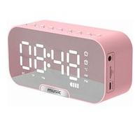 Enceinte Bluetooth Q5 Réveil Portable Rose Rose G