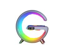 Enceinte Bluetooth Réveil Lumière Chargeur Sans Fil Multifonction Blanc YONIS