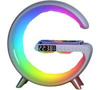 Enceinte Bluetooth Réveil Lumière Chargeur Sans Fil Multifonction Blanc YONIS Blanc G