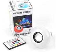 Enceinte Bluetooth RGB avec ampoule LED E26/E27 à changement de couleur et port USB