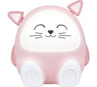 Enceinte Lumineuse Veilleuse Chat Bluetooth 5.0, 15W, Veilleuse Réglable, Minuterie, Batterie USB-C