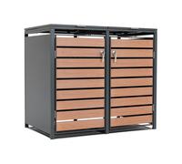 Enceinte pour 2 poubelles 120l ou 240l Bremen CoverTech