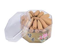 Encens à Contre-Courant Cônes 70pcs Odeur Rose Lys Osmanthus Bois de Santal Agarwood Ambrosia Absinthe pour Porte-Brûleur d'Encens (Sandalwood)