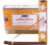 Encens et Porte-encens en Bois de Santal - Encens Satya