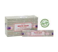Encens Nag Champa Satya - Sauge Blanche - 15 G - Lot De 12 Boites