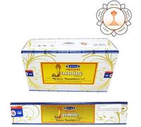 Encens naturel - HARD-N-DISCOUNT - Satya Sai Baba Jasmin - 8 x 15g (96 bâtons) - Véritable pollen de jasmin - 120 g