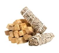 Encens - Palo Santo - Batons 200 g - Sauge Blanche 20-30 g - 100% Bois Naturel - Purification