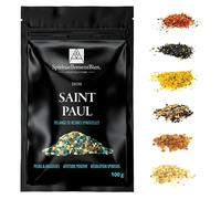 Encens Saint Paul résine Sacré & Authentique en Grain 100 GR pour Fumigation Brule Parfum ou Encensoir Peur et angoisse - Attitude Positive - Résolution Spirituelle - Alternative Encens Baton-Cone