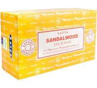 Encens SATYA - Bois de Santal - Bâtonnets d'Encens Naturels - 12 Boîtes d'encens de 15g