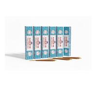 Encens Satya Fleur de Vie - Lot de 6 Boîtes (6 x 15g) - Encens Indien Authentique - Méditation & Purification