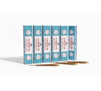 Encens Satya Fleur de Vie - Lot de 6 Boîtes (6 x 15g) - Encens Indien Authentique - Méditation & Purification