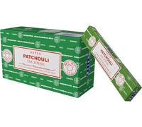 Encens SATYA - Patchouli - Bâtonnets d'Encens Naturels - 12 Boîtes d'encens de 15g