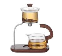 Enchanti Tea Pot, 350ml Clear Magic Witchcraft Enchanted Glass Teapot with Infuser, Enchantipot Magic Teapot for Water Separation, Blooming and Loose Leaf Tea (thé en feuilles)