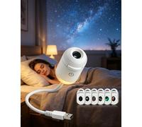 Enchantinook Galaxy Projector, Veilleuse Ciel étoilé HD Avec 3/5/12 Diapositives De Projection, Réglage De Mise Au Point Et Luminosité, Lampe D'ambiance Pour Chambre, Murale, Aide Au Sommeil，5