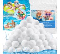 ENCOUN 700g Balle Filtrante Piscine, Boules de Filtre de Piscine Remplace 25kg Sable pour Filtre Piscine, Balles Filtrantes pour Utilisées dans Les Piscines, Filtres à Sable, Filtration d'eau